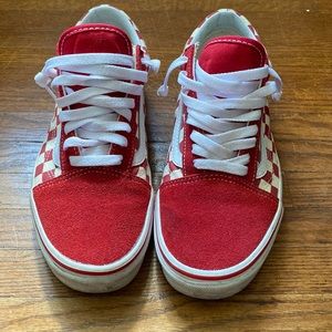 Men 7.5 Van checkered sneakers